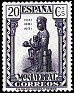 Spain 1931 Montserrat 20 CTS Violet Edifil 641